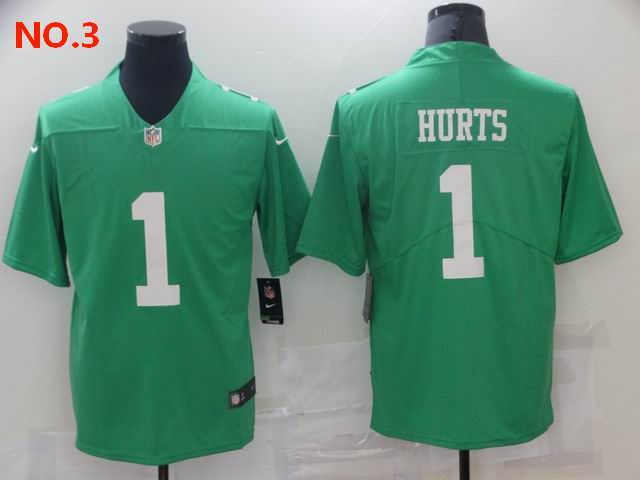 Men's Philadelphia Eagles #1 Jalen Hurts Jersey NO.3;